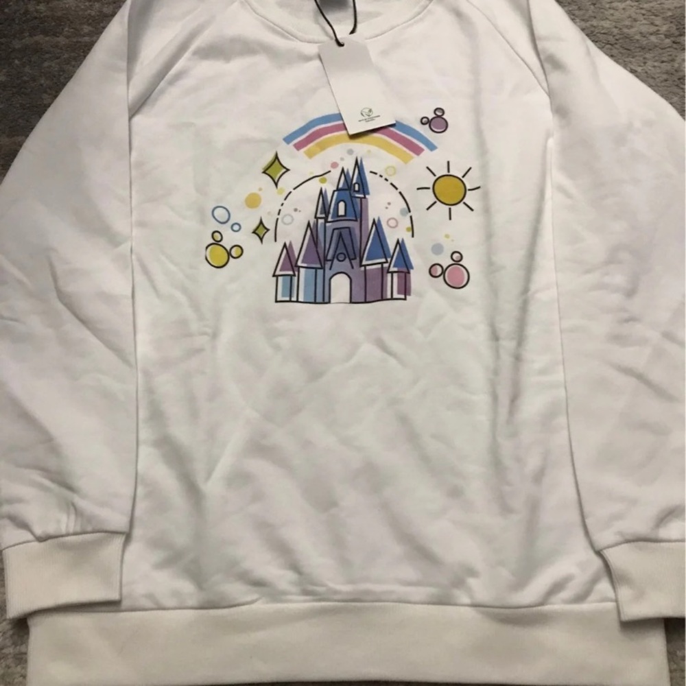 Disney castle sweatshirt bibbidi bobbidi bling
